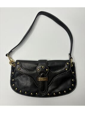Michael Kors Black Leather Shoulder Bag